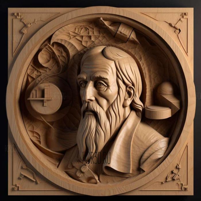 Johannes Kepler 2 stl model for CNC